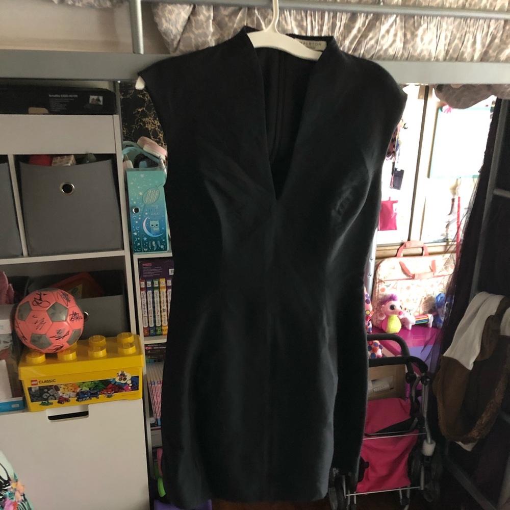 Black Halston Heritage mini dress